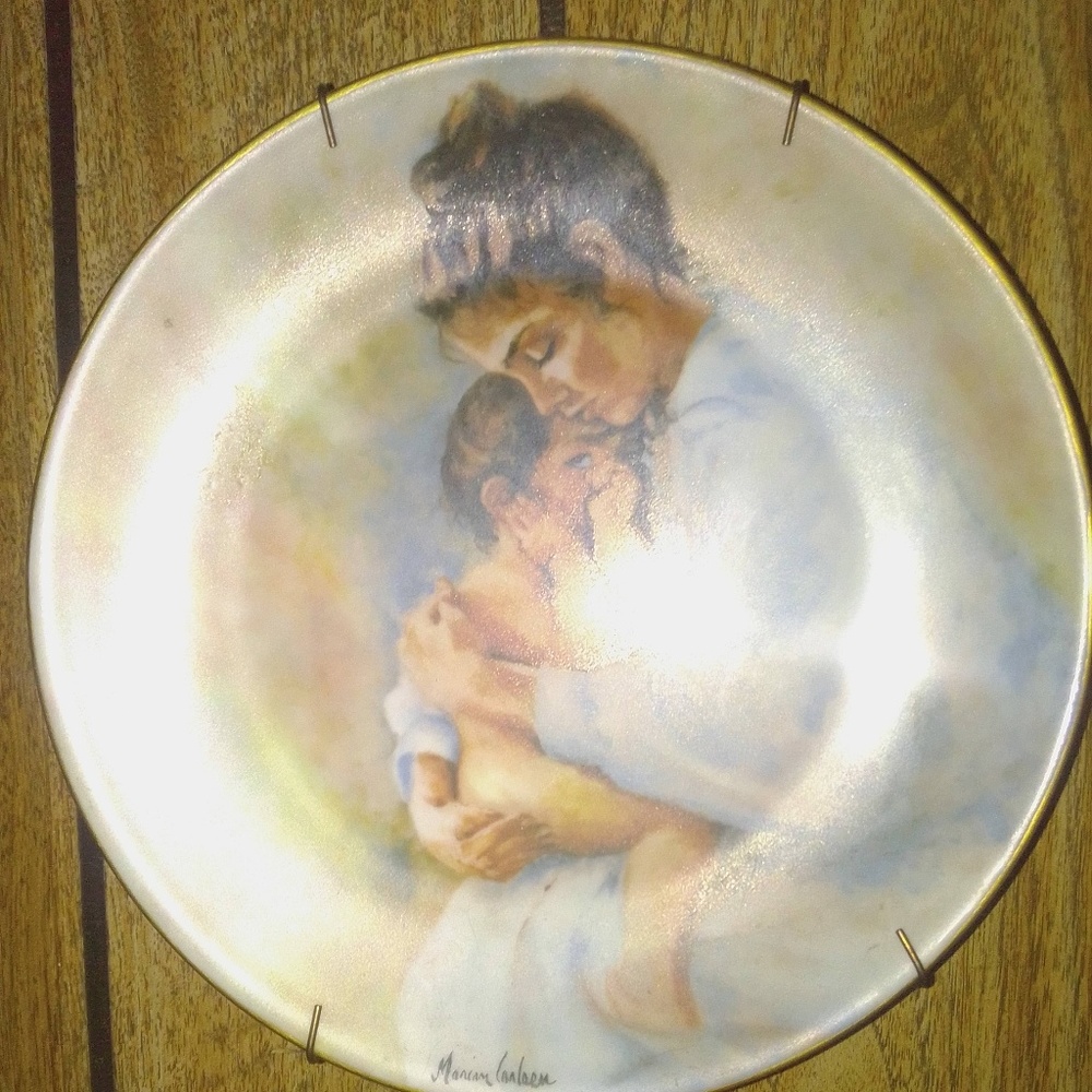 Plate Laura and child 1975